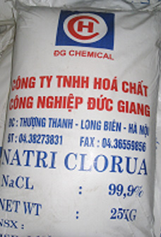 Natri Clorua NaCl (99%) - Công Ty TNHH Hóa Chất Công Nghiệp Đức Giang